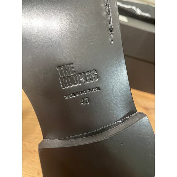 The Kooples Men's Leather Derbies Dress Shoes Black Leather Size 9 US 43 FR NIB - Picture 11 of 13